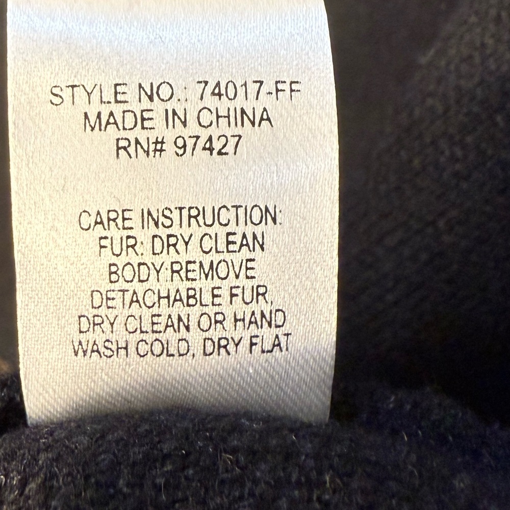 Dolce Cabo Faux Fur Collar Short Sleeve Cardigan Black - M/L - Picture 6 of 8